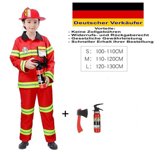Kinder kostüm feuerwehr - kinder,